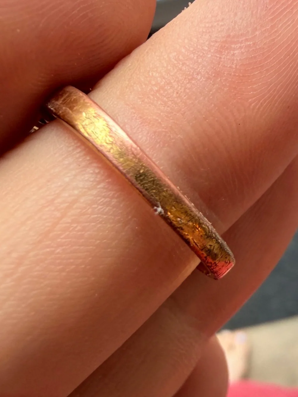 VINTAGE GOLD PLATED RING - Picture 5 of 5